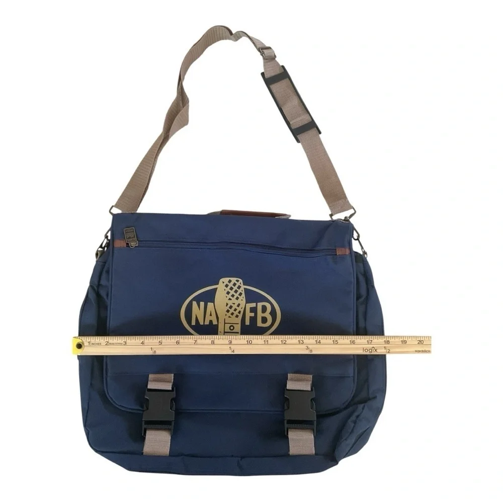 🎙️ NAFB National Association of Farm Broadcasting Messenger Bag – Navy Blue